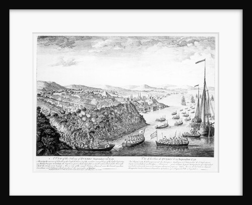 A View of the Taking of Quebec, September 13th 1759 by English School