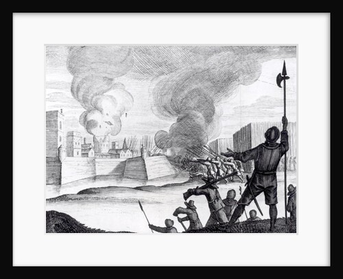 Oliver Cromwell Besieges the Drogheda in 1649-50 by English School