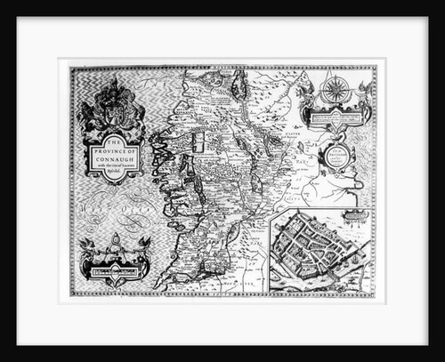 The Province of Connaught with the City of Galway Described, engraved by Jodocus Hondius by John Speed