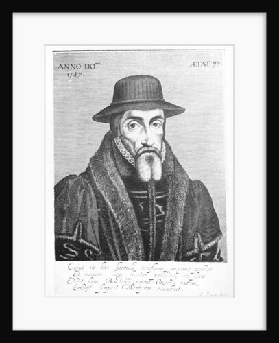 Portrait of John Foxe English martyrologist by George Glover