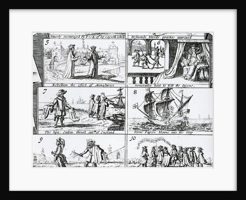 Rebellion, the effect of monasteries; Somerville's haste to kill the Queen; The Spanish Ambassadors thrust out of England; Torn papers blown into the ship by English School