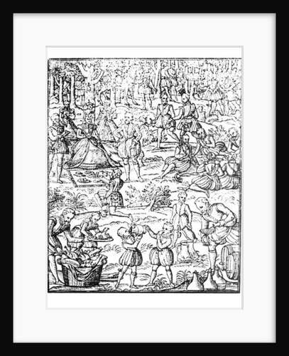 ueen Elizabeth I at a Hunt Picni by English School