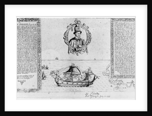 The Black Pinnace Bringing Sir Philip Sidney's Body Back to London, pub. in 1588 by Thomas Lant