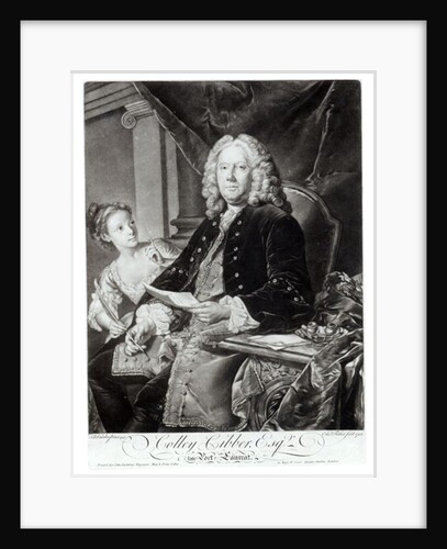 Colley Cibber 1758, engraved by Edward Fisher by Jean-Baptiste van Loo