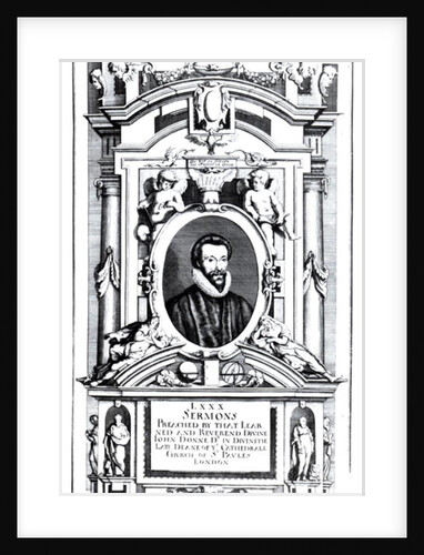 Frontispiece to 'Eighty Sermons Preached by that Learned and Reverend Divine, John Donne', pub. 1640 by Mattaus the Younger Merian