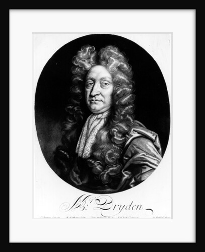 John Dryden engraved by William Faithorne by Johann Closterman