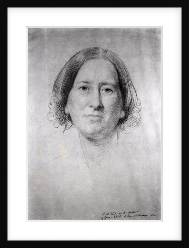 First Study for the Portrait of George Eliot 1860 by Samuel Laurence