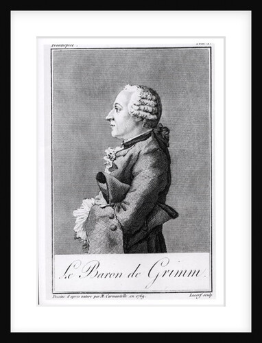 Baron Friedrich Melchior Grimm by Louis Carrogis (after) Carmontelle
