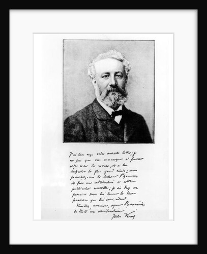 Portrait of Jules Verne by French Photographer