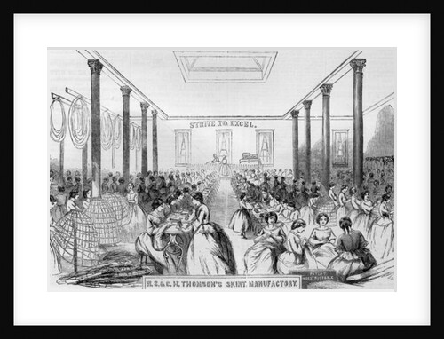 Advertisement for Thomson's Skirt Manufacture by English School