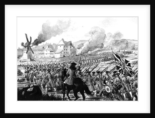 The Battle of Blenheim in 1704 by English School