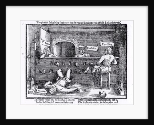 Prisoners in the Lollards' Tower by English School
