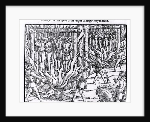 The Picture of the Hanging and Burning of Diverse Persons Counted for Lollards, in the First Year of the Reign of King Henry V by English School