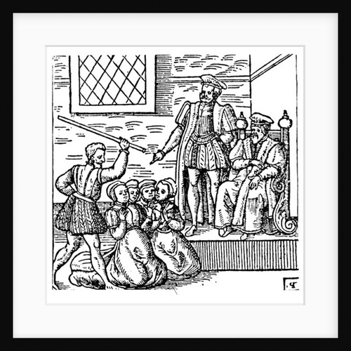 James VI of Scotland examining the North Berwick witches, 1591 by English School