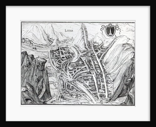 View of the Town of Liege, after a 16th century engraving by French School