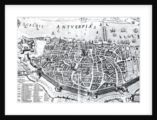 Map of Antwerp by Dutch School