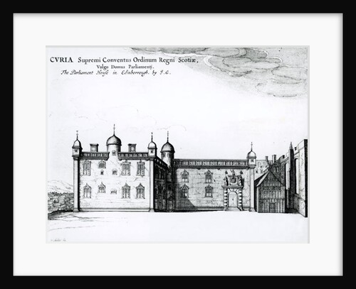 The Parliament House in Edinburgh by Wenceslaus (after) Hollar