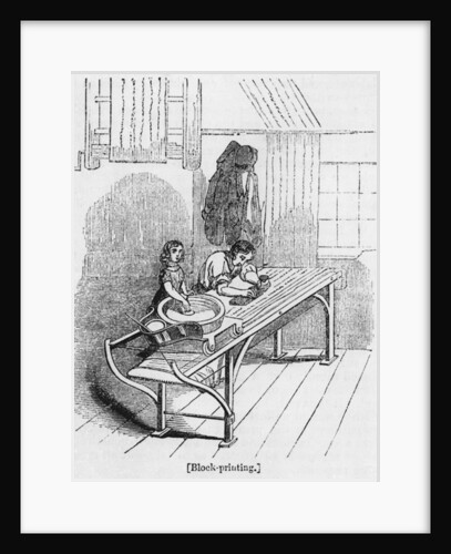 Textile Block Printing by English School