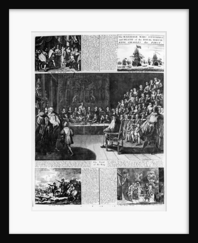 The Marriage, Wars, Suffering and Death of the Royal Martyr, King Charles the First by English School