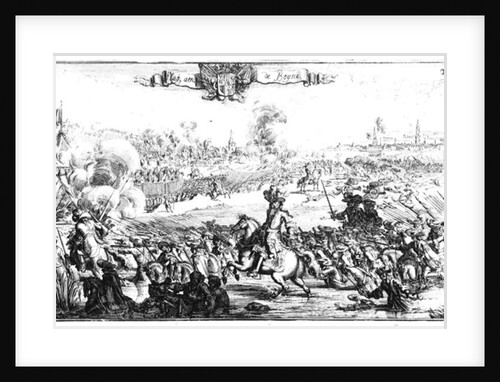 The Battle of the Boyne, July 1st 1690 by French School