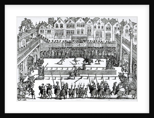 A Jousting Scene by English School