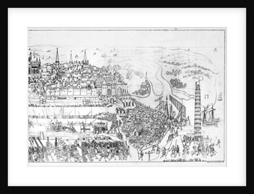 The Siege of Boulogne by King Henry VIII in 1544 by Samuel Hieronymous Grimm