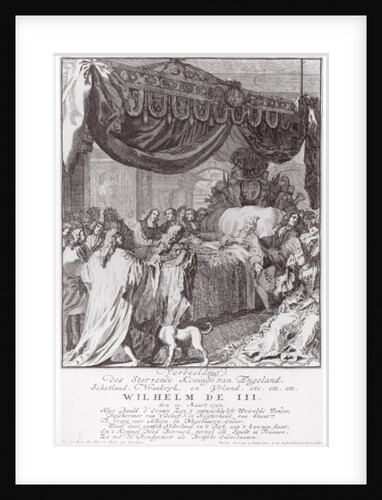 William III on his deathbed by Pieter van den Berge