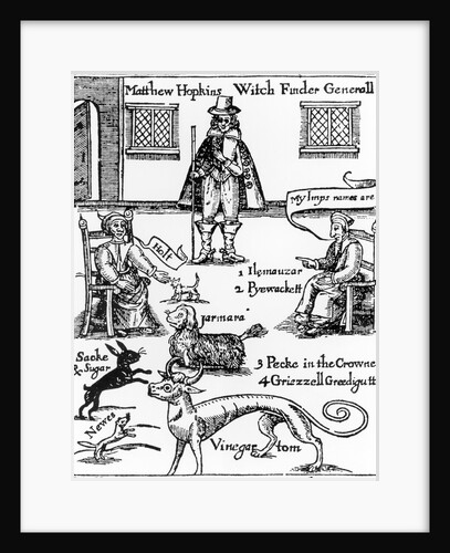 Matthew Hopkins, the Witchfinder General, 1647 by English School