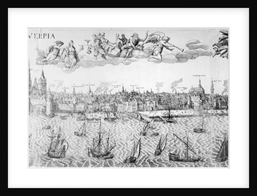 Town Plan of Antwerp, 1549 by Dutch School