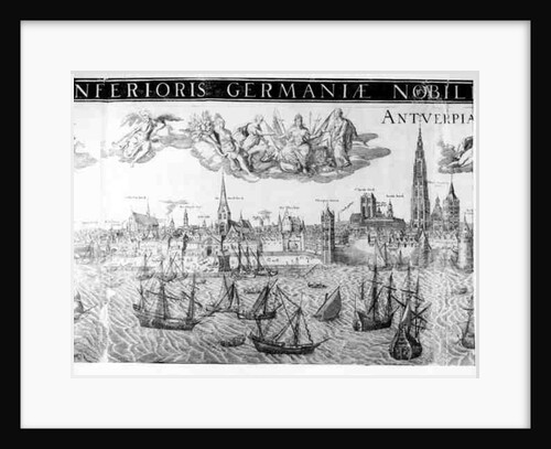 Town Plan of Antwerp, 1549 by Dutch School