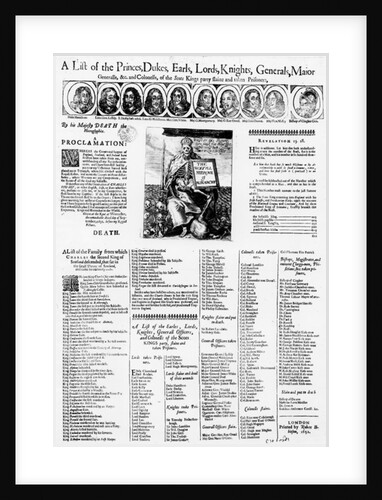 List of Those Loyal to the King of the Scots Who Were Slain and Taken Prisoner, 1652 by English School
