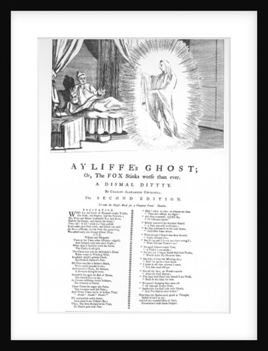 Ayliffe's Ghost: Or the Fox Stinks Worse than Ever, by Charles Alexander Churchill by English School