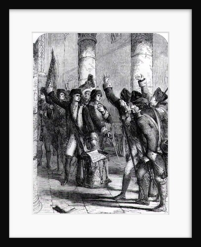 A Meeting of the Irish Volunteers in the Church of Dungannon, in 1784 by English School