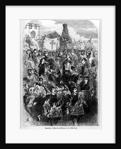 Departure of Edward I and Eleanor of Castile to the Holy Land by English School