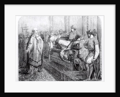 The Bishop of Salisbury before Saladin by English School