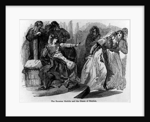 The Empress Matilda and the Queen of Stephen by English School