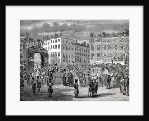 The Entry of George IV into Dublin, 3rd September 1821 by English School
