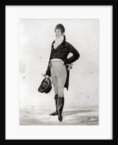 Portrait of George 'Beau' Brummell 1805 by Robert Dighton