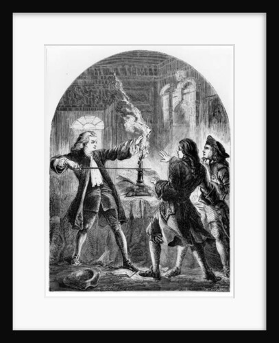 Kelly the Non Jurine Clergyman Destroying Treasonable Papers by Thomas Henry Nicholson