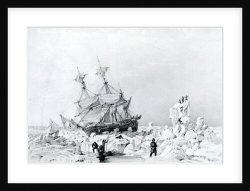 HMS Terror held on ice, 1836 by English School
