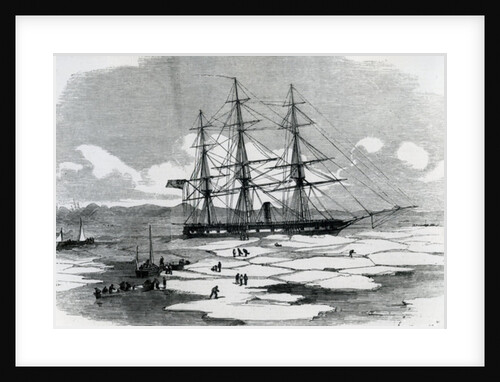 Ship exploring the Arctic by English School