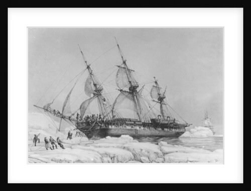 The Astrolabe in Pack-Ice, 1838 by Auguste Etienne Francois Mayer