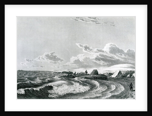 Franklin's expedition encamped at Point Turnagain, 1821 by George Back