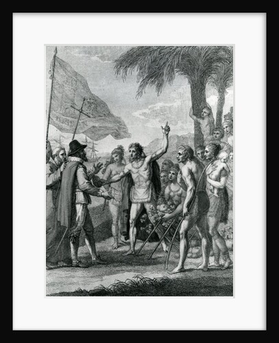An Indian Cacique of the island of Cuba addressing Columbus concerning a future state by Benjamin West