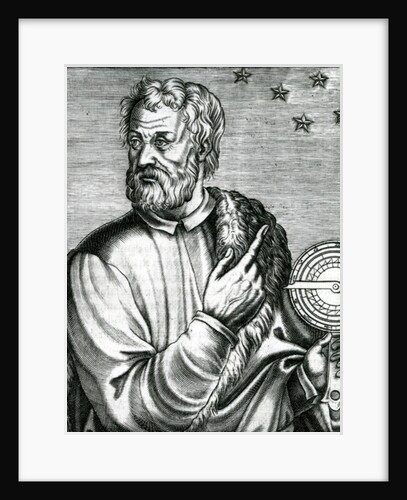 Portrait of Christopher Columbus from 'Les Vrais portraits et Vies des Hommes' by Andre Thevet, 1584 by French School