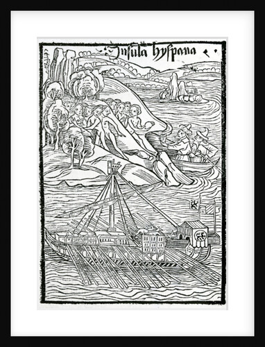 Arrival of Columbus Caravel on the Island of Hispaniola, 1494 by Swiss School