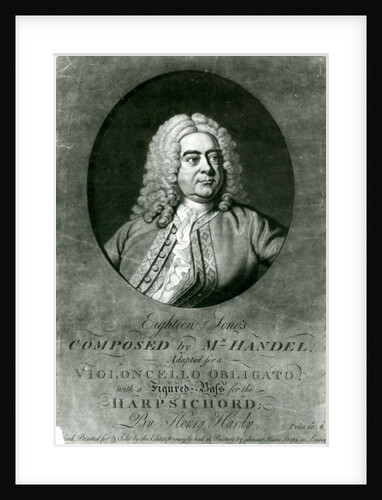 Eighteen Songs composed by Handel adapted for a Violioncello Obligato with Harpsichord by Henry Hardy by Thomas Hudson