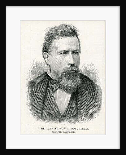 Portrait of Amilcare Ponchielli, 1886 by English School