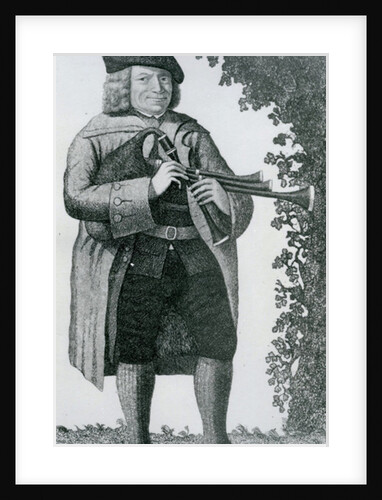 Old Geordie Sime, a Famous Piper in his Time, 1789 by John Kay