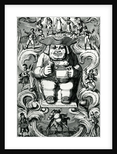 Frontispiece from'The Universal Songster' Museum of Mirta Vol I, 1825 by George Cruikshank